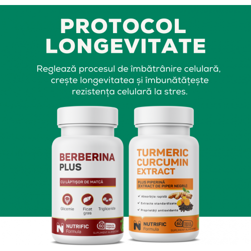 Protocol LONGEVITATE cu berberina si curcuma